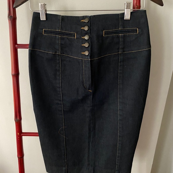 Maje black denim skirt size 38 - Picture 1 of 5